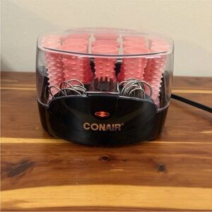 Conair Compact Multi-Size Hot Rollers Set, Coral – 20 Easy-Roll Grip Rollers Cl